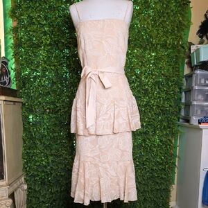 Gianni Bini Cream Satin Dress